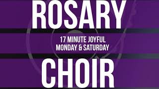 17 Minute Rosary  1  Joyful  Monday amp Saturday  SPOKEN  CHOIR [upl. by Oirretno]