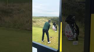 Driver swing of Nicolai Hojgaard at the open from Royal Troon golf callaway [upl. by Wyn384]