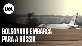 Bolsonaro embarca para a Rússia em meio a clima de tensão internacional [upl. by Ferna7]