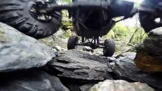 Axial SCX 10 amp Axial Wraith Rock Crawling Piesberg 0710 [upl. by Araldo877]