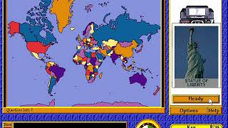 World Landmarks  Geosafari Gameplay PC DOS 19951996 [upl. by Ruth]