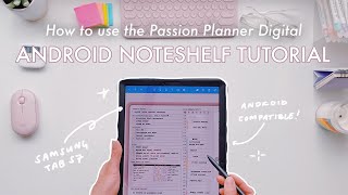 How to Use Noteshelf as a Digital Planner  Android Edition Using a Samsung Tab S7 [upl. by Nedrud]