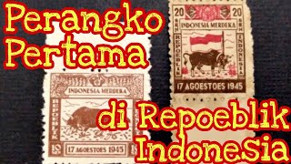 Perangko Pertama di Repoeblik Indonesia  the first stamps in the Republic Indonesia [upl. by Repsac]