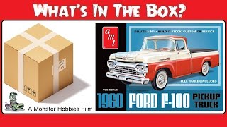 The New AMT 1960 Ford F 100 Pickup Truck WTrailer  Now for sale at Monster Hobbies Online [upl. by Griffis]