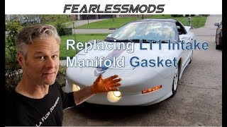 Remove and Replace FBody Trans Am LT1 Intake Gasket [upl. by Prent]