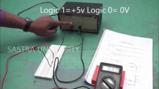 Experiment Logic Gates OR AND NOT NOR and NAND [upl. by Eelyab]