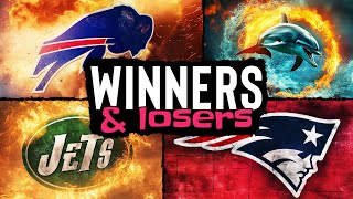 AFC EAST Winners amp Losers after the NFL Draft [upl. by Ahtamas]