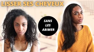 COMMENT LISSER SES CHEVEUX CREPUS SANS LES ABIMER  Je lisse mes cheveux crépus avec vous 😍 [upl. by Anasxor]