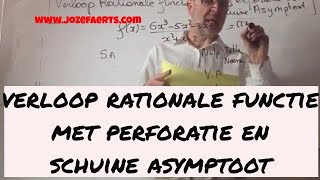 330 Rationale functie met Perforatie en Schuine Asymptoot [upl. by Ynnol]