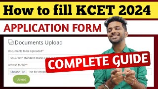 KCET 2024  STEP BY STEP EXPLANATION OF KCET APPLICATION FORM 2024 FILLING  KCET APPLICATION 2024 [upl. by Cagle]