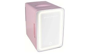 FRIGIDAIRE EFMIS170PINK Mini Portable Compact Personal Fridge 65L Capacity 9 Cans Makeup [upl. by Delamare11]