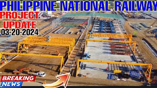 PHILIPPINE NATIONAL RAILWAY PROJECT UPDATE PRECAST YARD SUBRANG DAMING EQUEPMENT PINASPASAN NA [upl. by Assylem]