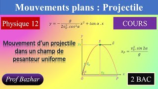 cours Mouvements plans  projectile 2bac biof [upl. by Aurie]