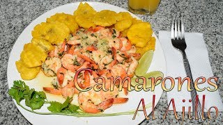 Receta Camarones al Ajillo Rapido y Facil  Cocinando con Yolanda [upl. by Wendelin]