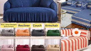 Sofa Covers for Recliner  Couch  Armchairs  New Design Jacquard and Cotton Fabric [upl. by Eniwtna323]