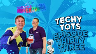 Captain Fantastic Visits Techy Tots Learn Play and Code Robots 🎉🤖  Captain Fantastic Adventures [upl. by Alesiram]