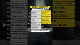 🧠 CONECTORES PARA CONVERSAR en INGLÉS 💡 ¿Los Sabes [upl. by Drobman]