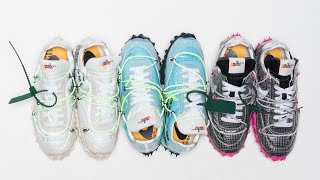 UNBOX NIKE X OFFWHITE WAFFLE RACER  MELLOWVIN [upl. by Ahsekin]