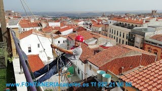 Fontanero trabajos de fontanería en Cáceres T927 21 50 80 [upl. by Arytal]