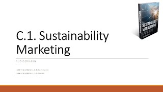 Sustainability Management Sustainability Marketing [upl. by Pippo]