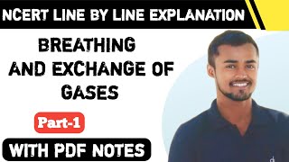 breathing and exchange of gases ncert line by line explanation Rahul Bio [upl. by Nylareg]