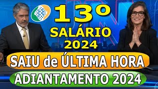 URGENTE Novo Calendário do 13º Salário para Aposentados em 2024  Veja Datas e Valores INSS [upl. by Ailati]