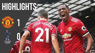 Manchester United 10 Tottenham  Premier League Highlights 1718  Manchester United [upl. by Dugan]