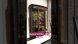 Luxury wooden sofa design shortvideo home homedesign furniture interiordesign sofabed sofa [upl. by Legnalos]