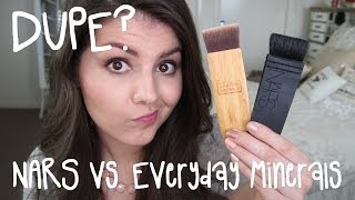 NARS Brush Dupe Ita Kabuki 21 vs Everyday Mineral Itahake Brush [upl. by Leirol]