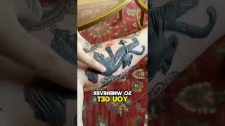 ఈ TATTOO ART నీ చూడండి trending viralvideos shortvideos talent art viral amazing magic [upl. by Adrahs]