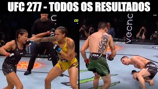 TODOS OS RESULTADOS UFC 277  UFC AMANDA NUNES VS JULIANNA PEÑA [upl. by Lyrahs]