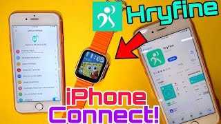 Hryfine App Connect With Iphone  Hryfine app All Setting  Hryfine App Calling Setting  hryfine ap [upl. by Kuo744]