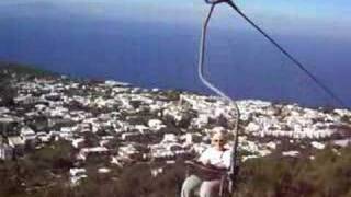 Chair lift above AnaCapri [upl. by Pyszka]