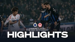 CLUB BRUGGE  KV KORTRIJK  HIGHLIGHTS  20232024 [upl. by Haelat]