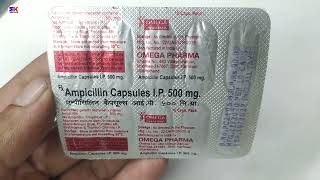 Ampicillin 500 Capsule  Ampicillin Capsule  Antibiotics uses Benefits Review In Hindi [upl. by Alaecim]