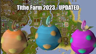 OSRS UPDATED Tithe Farm Guide 2023  7 ROWS  113k XPHR [upl. by Hannan]