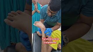 Twisted ankle treatment drrajneeshkant worldfamouschiropractor [upl. by Steinke]