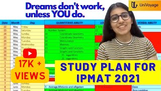 Study Plan for IPMAT 2021 by Topper  IIM Indore Rohtak JIPMAT [upl. by Munford259]