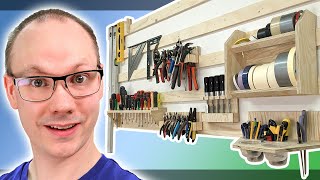 Making the Ultimate french cleat wall with 7 hand tool holders [upl. by Litman]