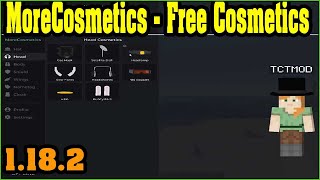 MoreCosmetics  Free Cosmetics Mod 1182 Download  How to install it for Minecraft PC [upl. by Eceela]