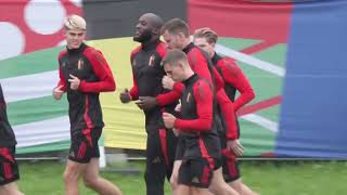 De Bruyne Lukaku and Belgium train on eve of vital group game vs Romania｜Euro 2024｜Tielemans｜Witsel [upl. by Nairadal]