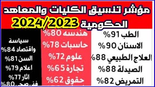 رسميآ تنسيق الكليات ✅ تنسيق المرحلة 1و2علمي وادبي 20242025تنسق حسبات ومعلوماتالطبالصيدلةالهندسة [upl. by Kcarb]