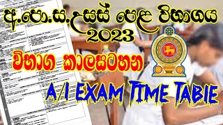 AL Exam Time Table 2023 I AL Time Table 2023 November I AL Exam I al time table 2023 november [upl. by Nalid]