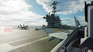 DCS World F18 Carrier Landing [upl. by Ayekam]