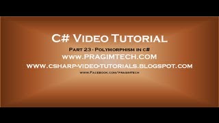 Part 23  C Tutorial  Polymorphism in cavi [upl. by Eniledam499]