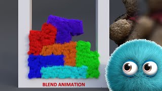 PLOFFY HAIRY TETRIS  SOFTBODY SIMULATION  1 [upl. by Adnilak]