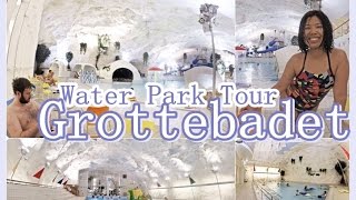 Water Park Tour  Grottebadet Harstad Norway  เที่ยวสวนน้ำกร็อทเทะบาเดะ นอร์เวย์ [upl. by Cullin]