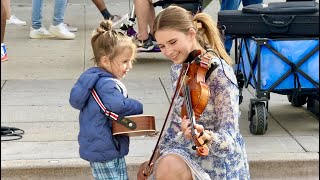 2yearold JOINS ME  Listen To Your Heart  Roxette  Violin Cover  Karolina Protsenko [upl. by Amme326]