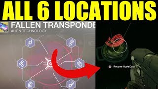 Destiny 2 Fallen Transponder Node 16 LOCATIONS  ALL fallen transponder nodes Outbreak Perfected [upl. by Stuppy]