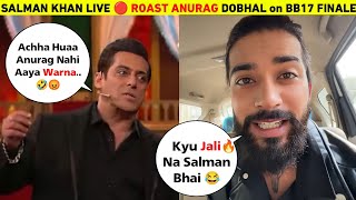 OMG 🤣 Salman Khan Live Roast Of Anurag Dobhal Aka Uk07 Rider On Bigg Boss 17 Finale [upl. by Annahc]